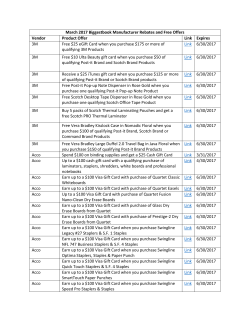 March 2017 Biggestbook Manufacturer Rebates and Free Offers