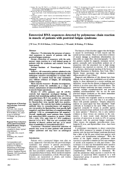 Enteroviral RNA sequences detected by polymerase
