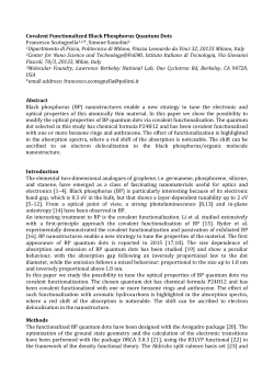 Covalent Functionalized Black Phosphorus