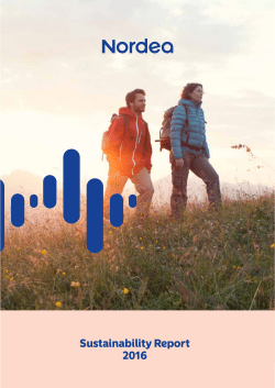 Nordea Sustainability Report 2016