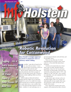 Robotic Revolution for Cottonwood