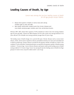 Leading Causes of Death, by Age