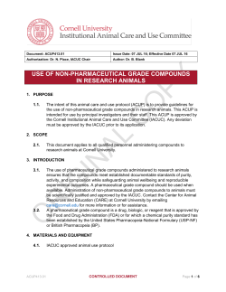 USE OF NON-PHARMACEUTICAL GRADE COMPOUNDS IN