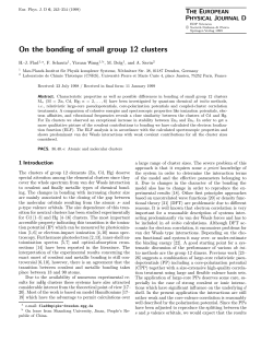 On the bonding of small group 12 clusters
