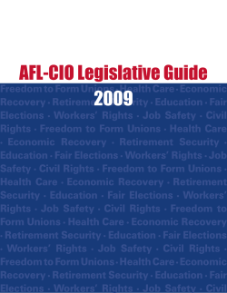AFL-CIO Legislative Issue Brief - Utah AFL-CIO