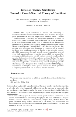 LNCS 6975 - Emotion Twenty Questions: Toward a Crowd