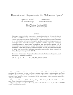 Dynamics and Stagnation in the Malthusian Epoch