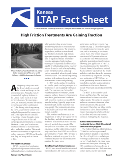 High Friction Treatments Are Gaining Traction