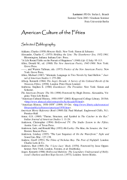 American Culture of the Fifties American Culture of the Fifties