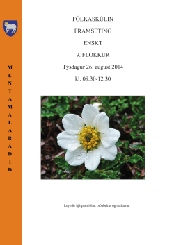 Enskt 9.fl - aug 2014 - r&aelig;ttingar fr&aacute;