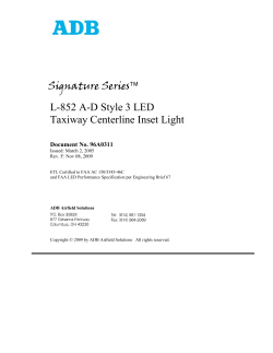 L-852 A-D Style 3 LED Taxiway Centerline Inset
