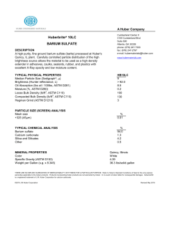 Huberbrite&reg; 10LC BARIUM SULFATE