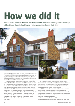 Husband and wife team Richard and Sally Hudson met while