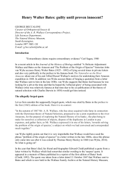 Henry Walter Bates: guilty until proven innocent? (PDF