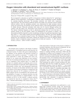 Oxygen interaction with disordered and nanostructured Ag&bdquo;001
