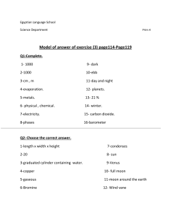 Model of answer of exercise (3) page114