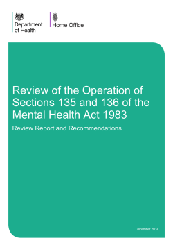 Review of the Operation of Sections 135 and 136 of