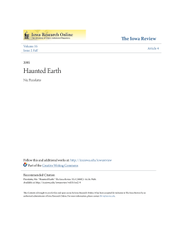 Haunted Earth - Iowa Research Online