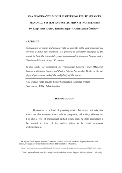 manorial system and public-private partnership booklet