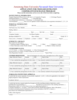 Armstrong Atlantic State University/Savannah State University