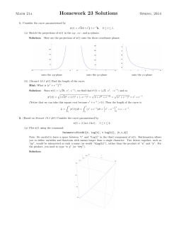 Homework 23 Solutions