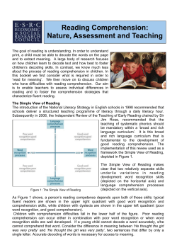 Reading Comprehension: Nature, Assessment