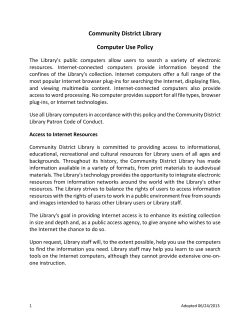 - Community District Library
