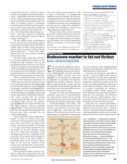 S.L. Schmid, P.R. Cullis. Membrane sorting. Endosome marker is fat