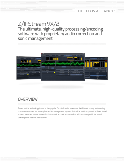 Z/IPStream 9X/2 - The Telos Alliance