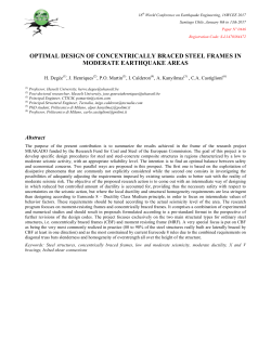 optimal design of concentrically braced steel frames in moderate
