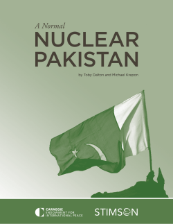 A Normal Nuclear Pakistan - Carnegie Endowment for International