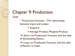 Chapter 9: Production.