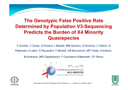 The Genotypic False Positive Rate Determined by Population V3