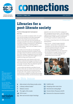 Libraries for a post-literate society