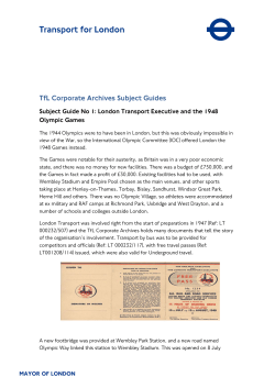 TfL Corporate Archives Subject Guides