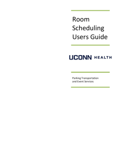Room Scheduling Users Guide