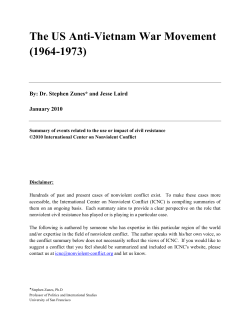 The US Anti-Vietnam War Movement (1964