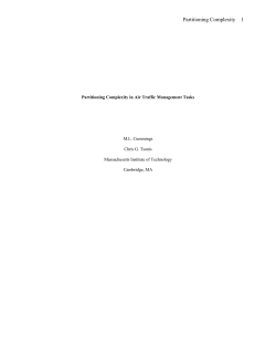 Partitioning Complexity in Air Traffic Management Tasks