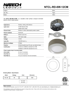 NTCL-RD-6W-12CM