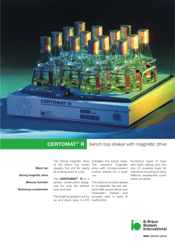 CERTOMAT&reg; R bench top shaker with magnetic drive