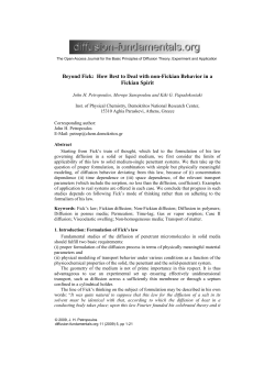 How Best to Deal with non-Fickian Behavior in a Fickian Spirit