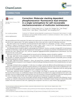 Correction - RSC Publishing - Royal Society of Chemistry