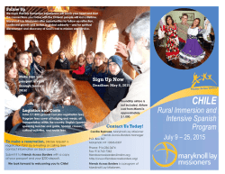 CHILE Rural Immersion and Intensive Spanish Program