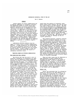 Information Retrieval, State of the Art