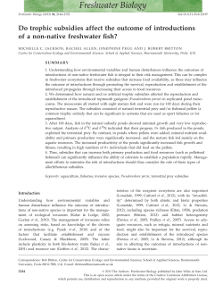 Do trophic subsidies affect the outcome of introductions of a