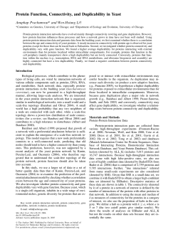 Protein Function, Connectivity, and Duplicability in Yeast