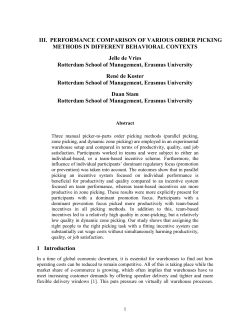 Experimentally Investigating The Performance Of Various