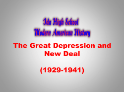 The Great Depression - United States History
