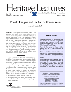 Ronald Reagan and the Fall of Communism