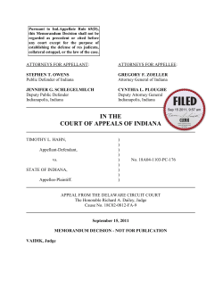 Timothy L. Hahn v. State of Indiana
